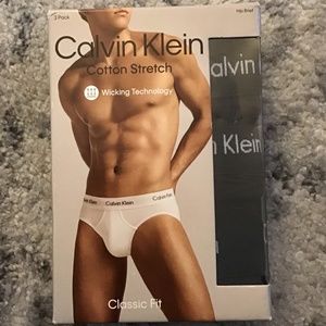 Calvin Klein 3 Pack Men's Underwear Cotton Stretch Hip Brief sz XXL